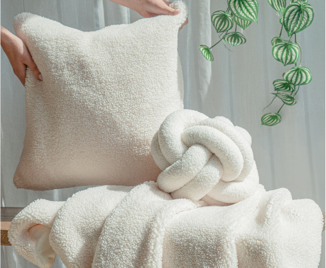 Pull polo en laine mélangée bouclée pour femme | MUJI