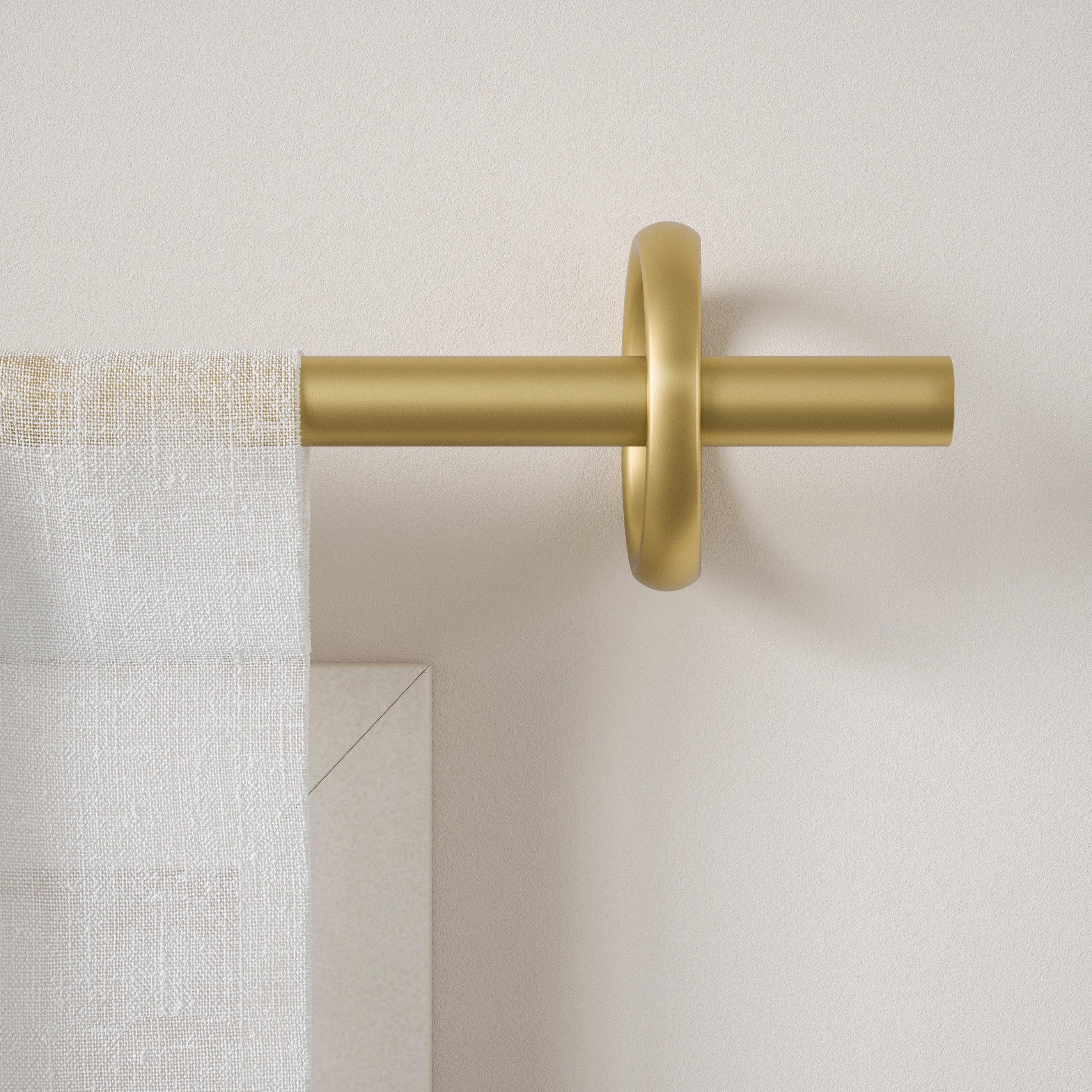 Rideaux En Soie Dorée - Triple Plissé - 306 Cm X 91 Cm - Occasion