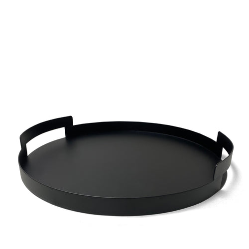 Plateau de service avec poignées - Noir||Serving tray with handles - Black
