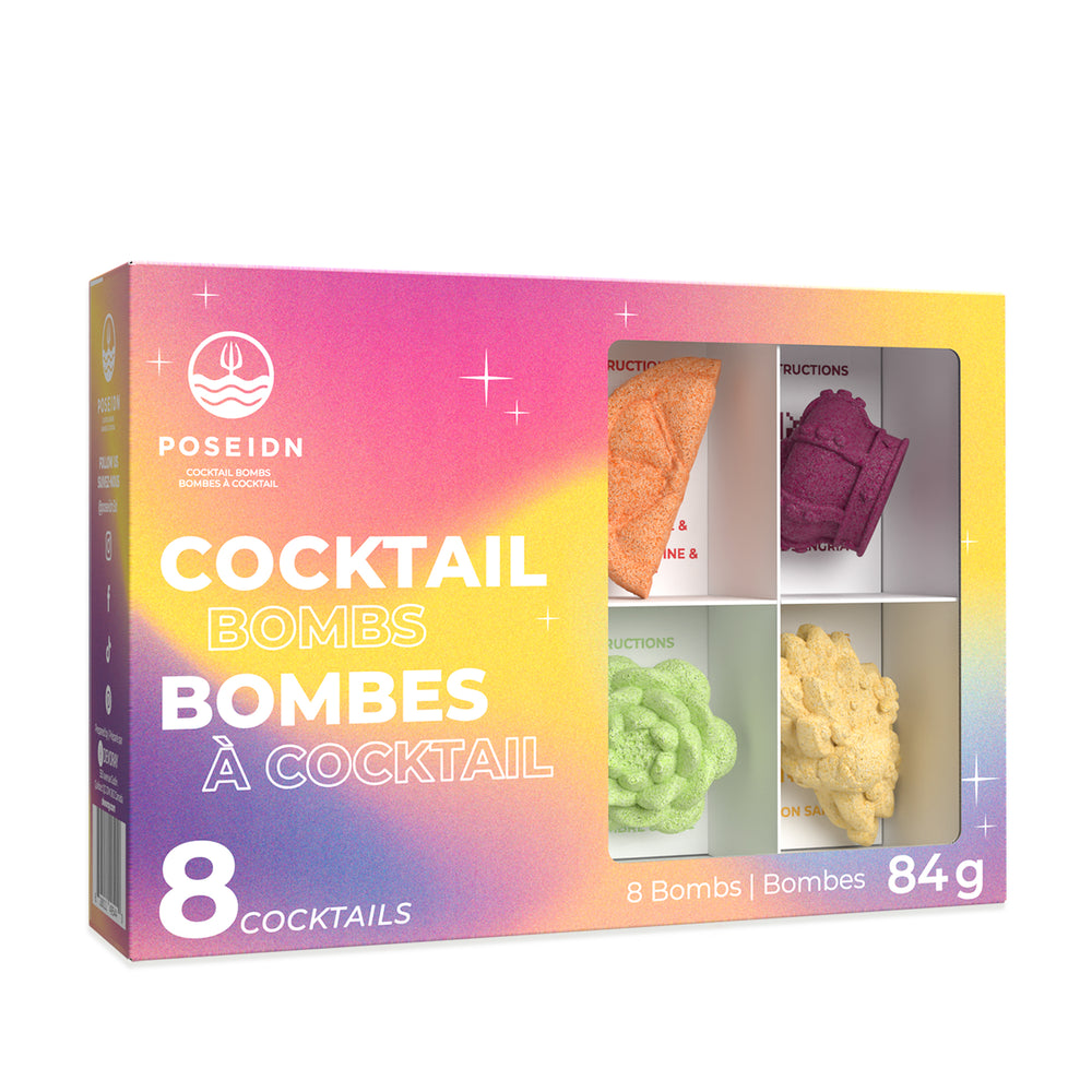 Coffret-cadeau - 8 bombes à cocktail||Gift box - 8 cocktail bombs