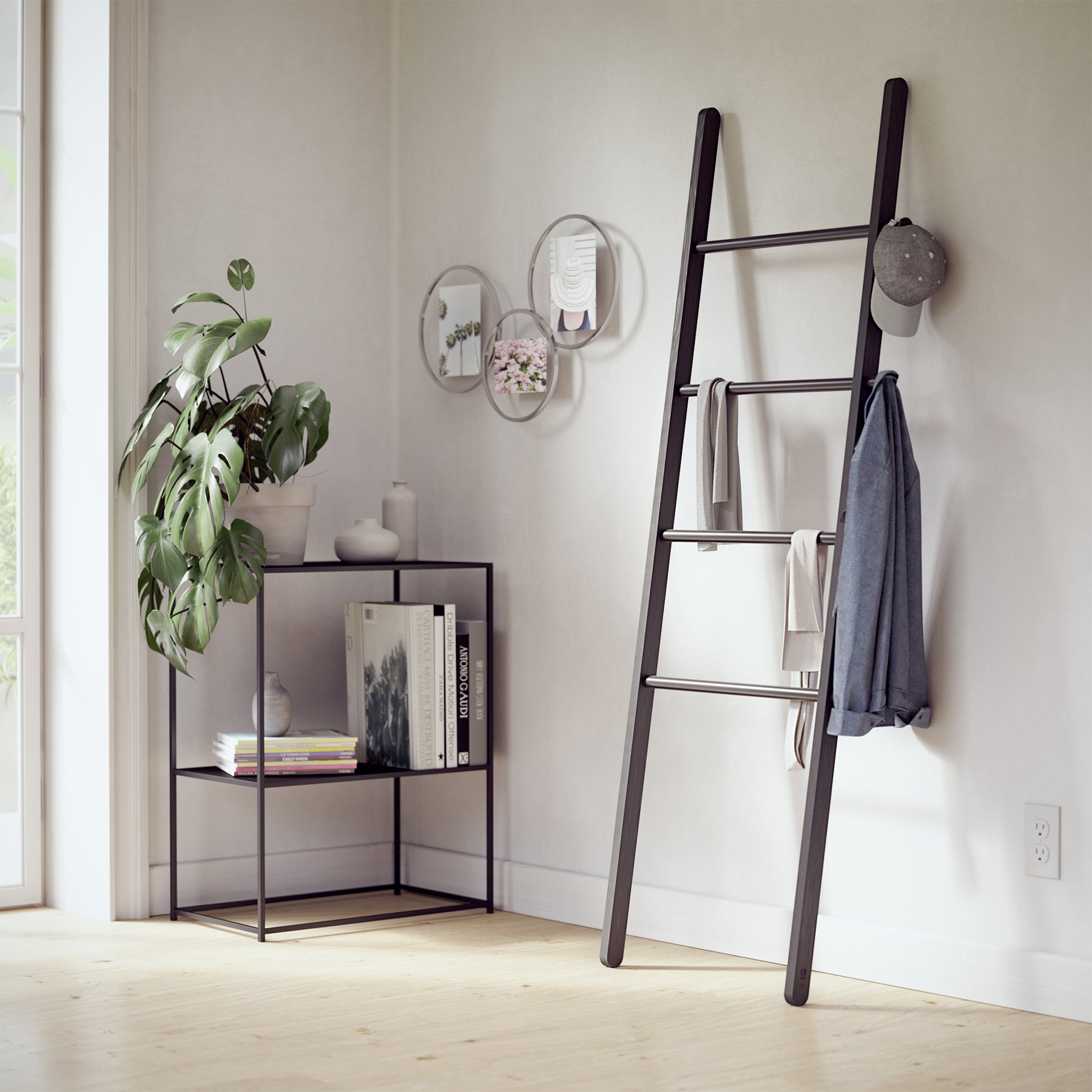Wooden ladder - Leana | Hardware & Organization | Boutique Kozy