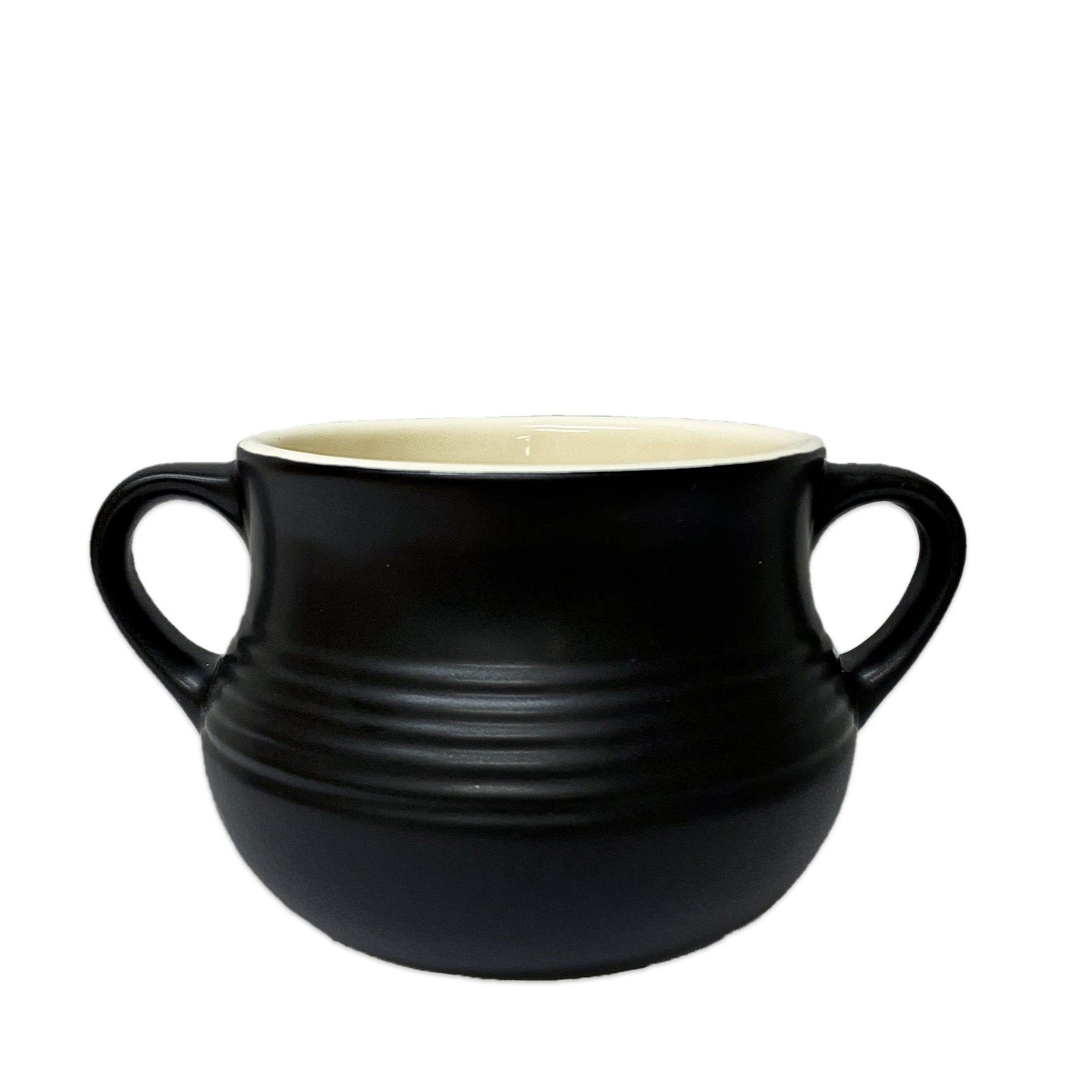 Bol vintage pour soupe à l'oignon - Noir||Vintage bowl for onion soup -  Black