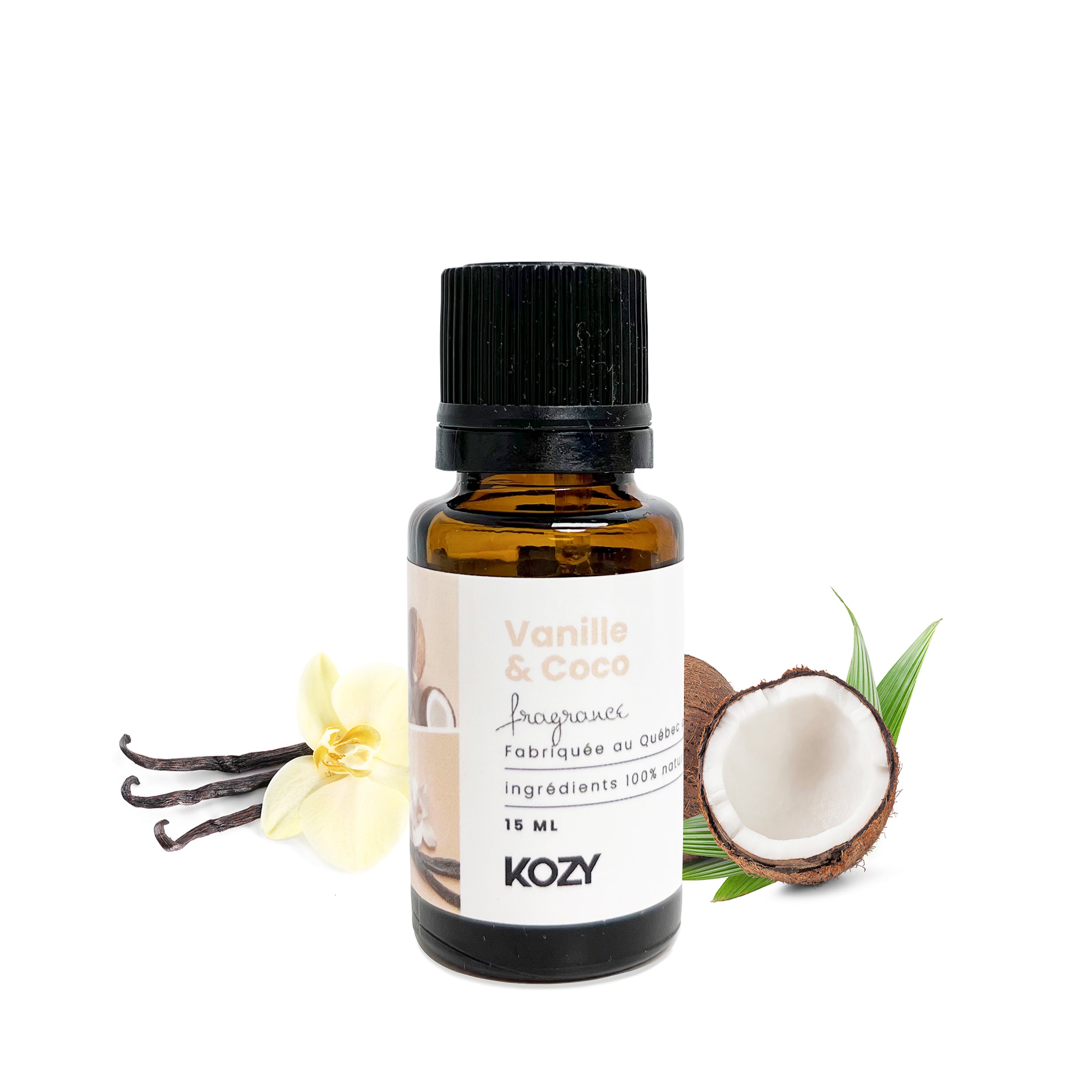 axGear Huile essentielle de vanille de noix de coco pour humidificateur,  huile parfumée de vanille de noix de coco de qualité thérapeutique 