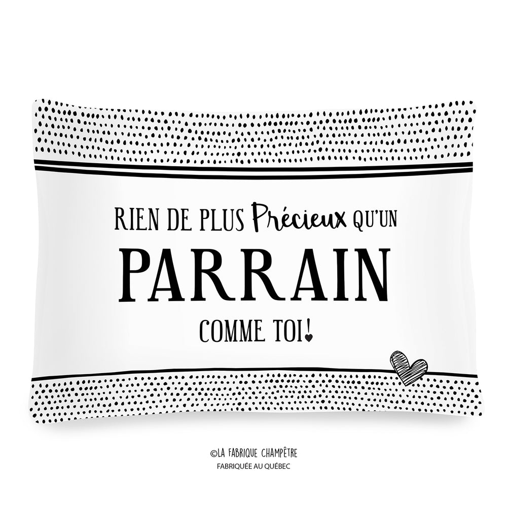 Coussin à texte - Parrain||Text cushion - Parrain