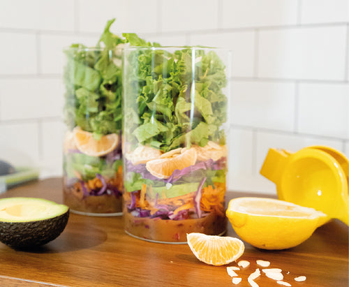 Salades amusantes, en pot!||Fun salads in a jar!