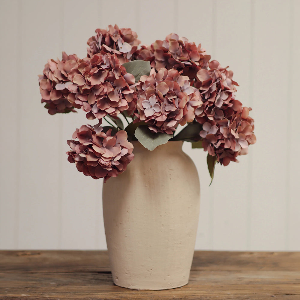 Branche d'hydrangée - Vieux rose