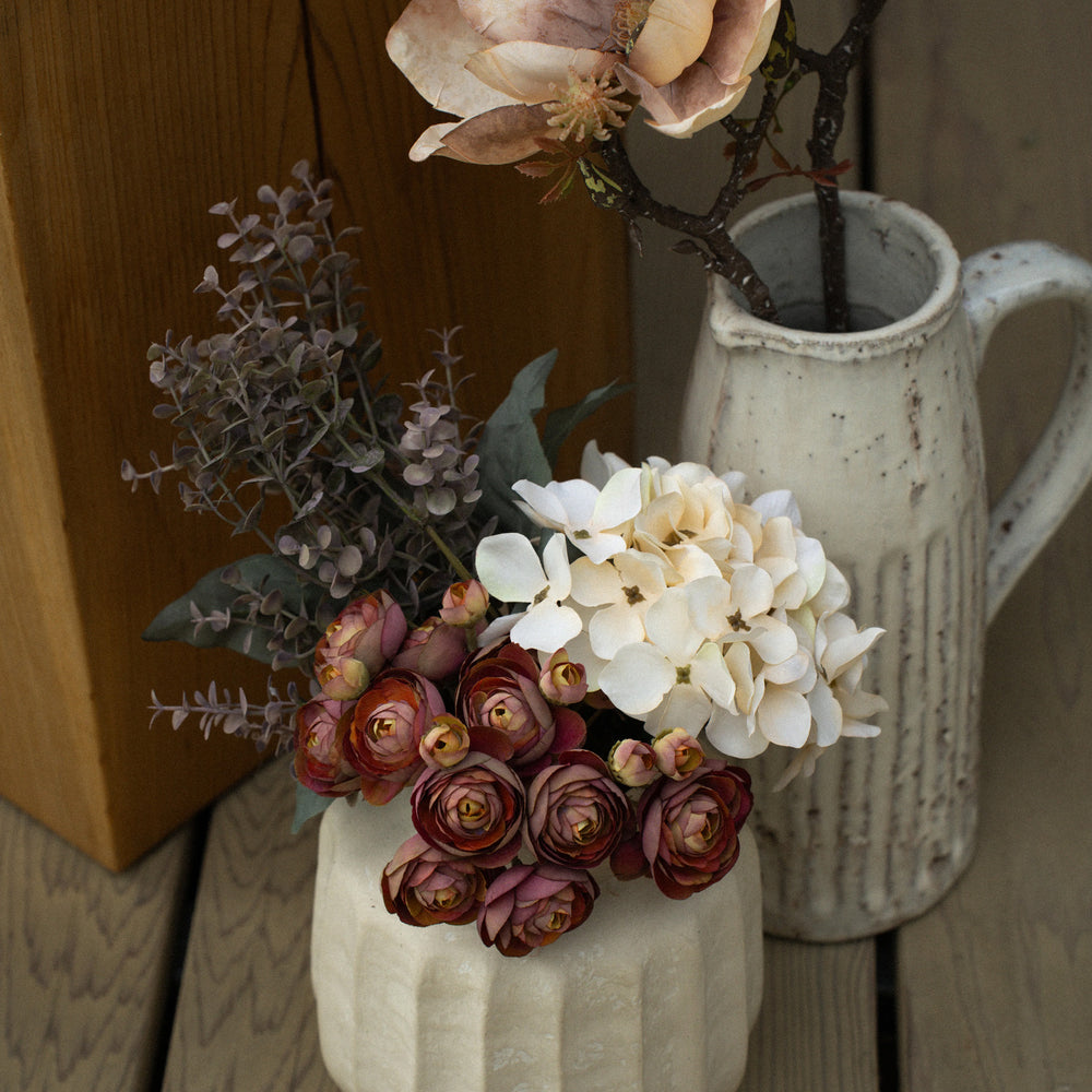 Bouquet d'hydrangées - Crème