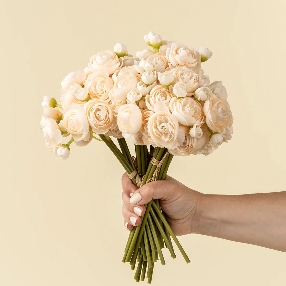 Bouquet de fleur crème - Renoncule