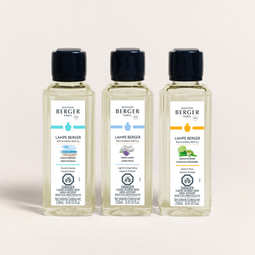 Trio 250 ml - Linge frais, vent d'océan & citron