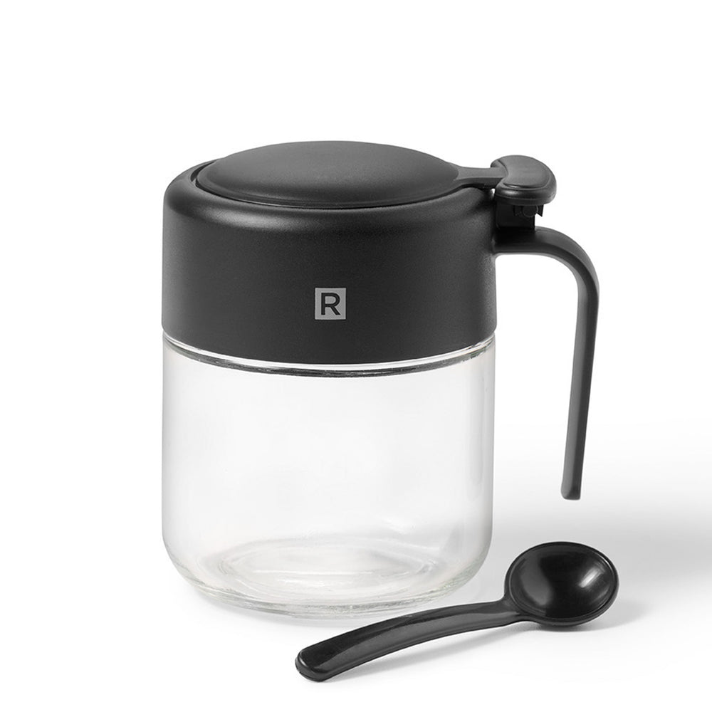 Pot à condiments avec cuillère