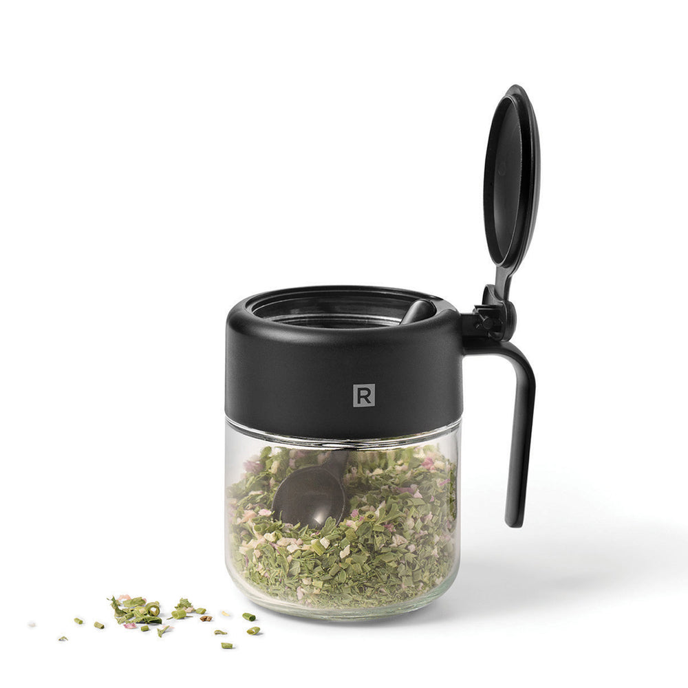 Pot à condiments avec cuillère