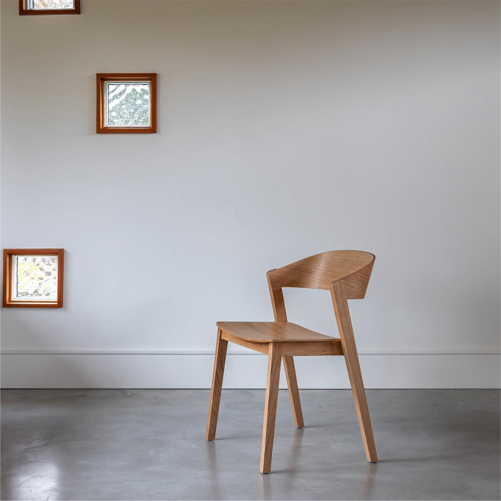 Natural stackable chair - Astrid