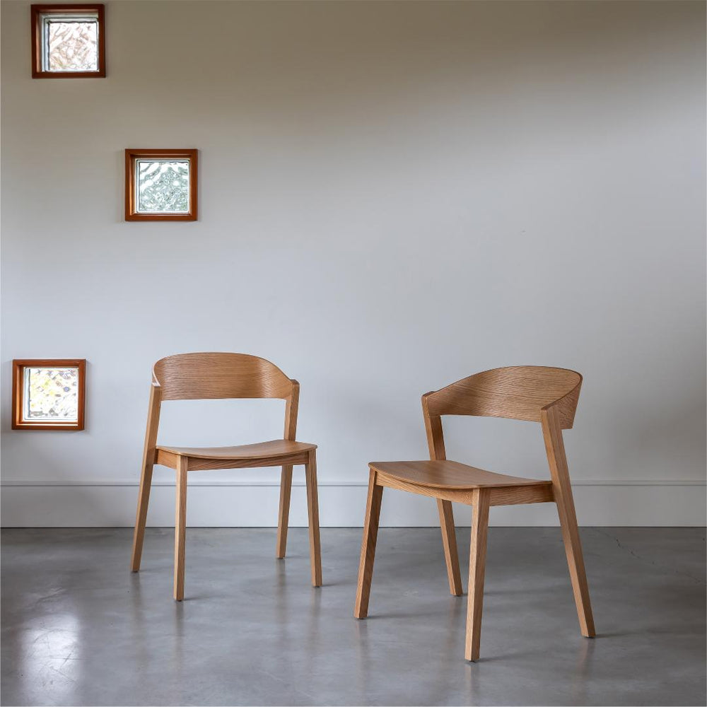 Natural stackable chair - Astrid