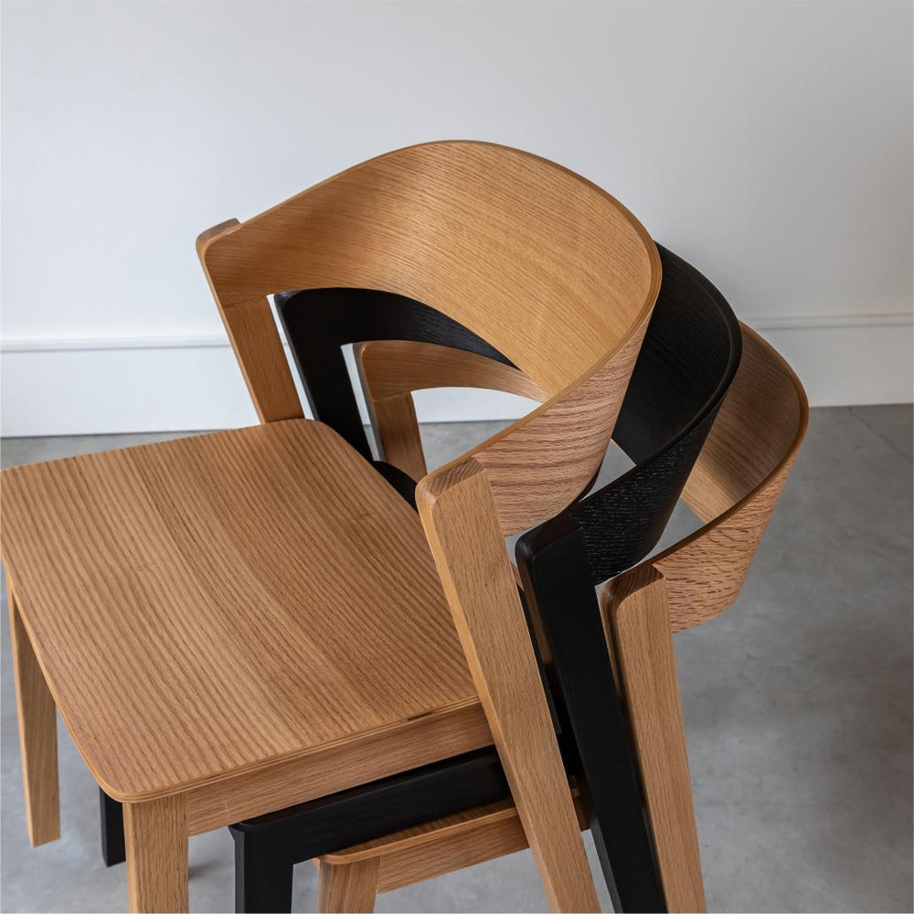 Natural stackable chair - Astrid
