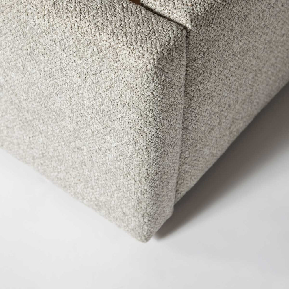 Queen bed with drawer greige - Lourdes