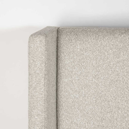 Queen bed with drawer greige - Lourdes