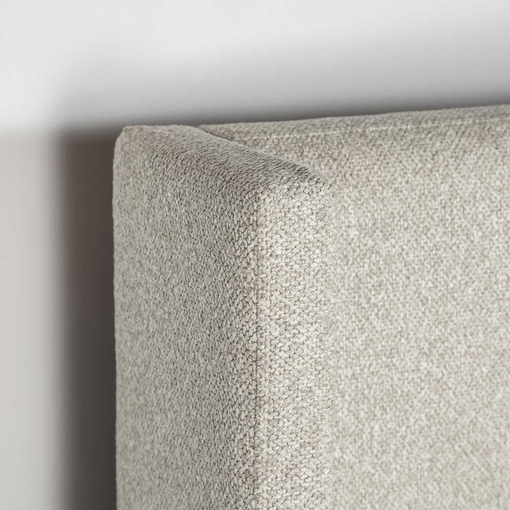 Queen bed with drawer greige - Lourdes