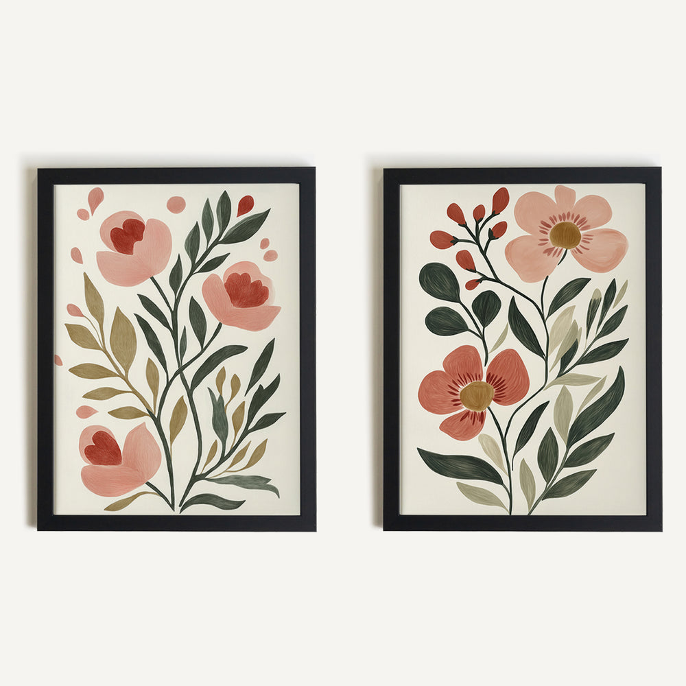 Duo de toiles rigides - Rêverie sous les pétales