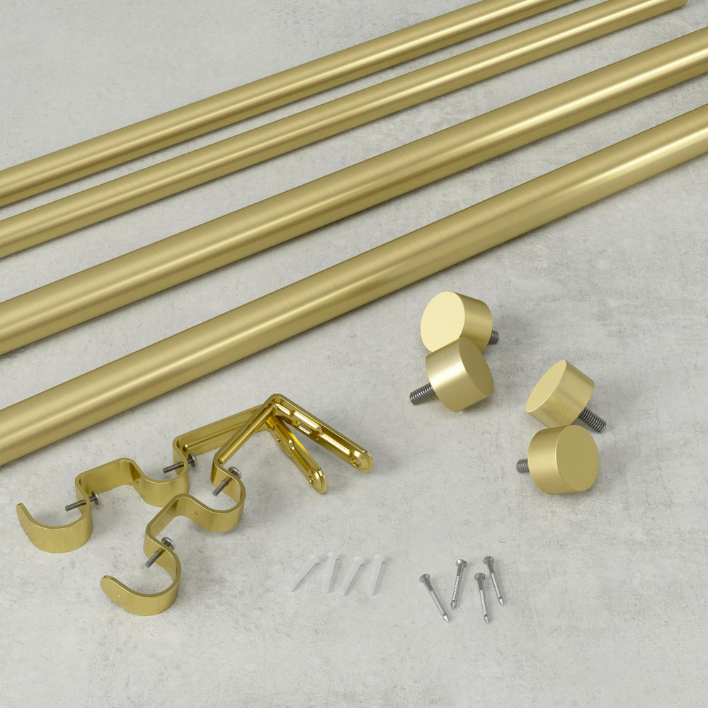 Gold curtain rod - Cappa double