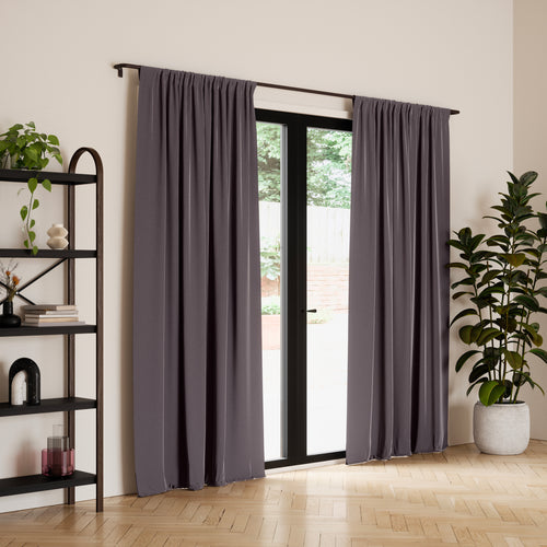 Set of charcoal blackout curtains - Twilight