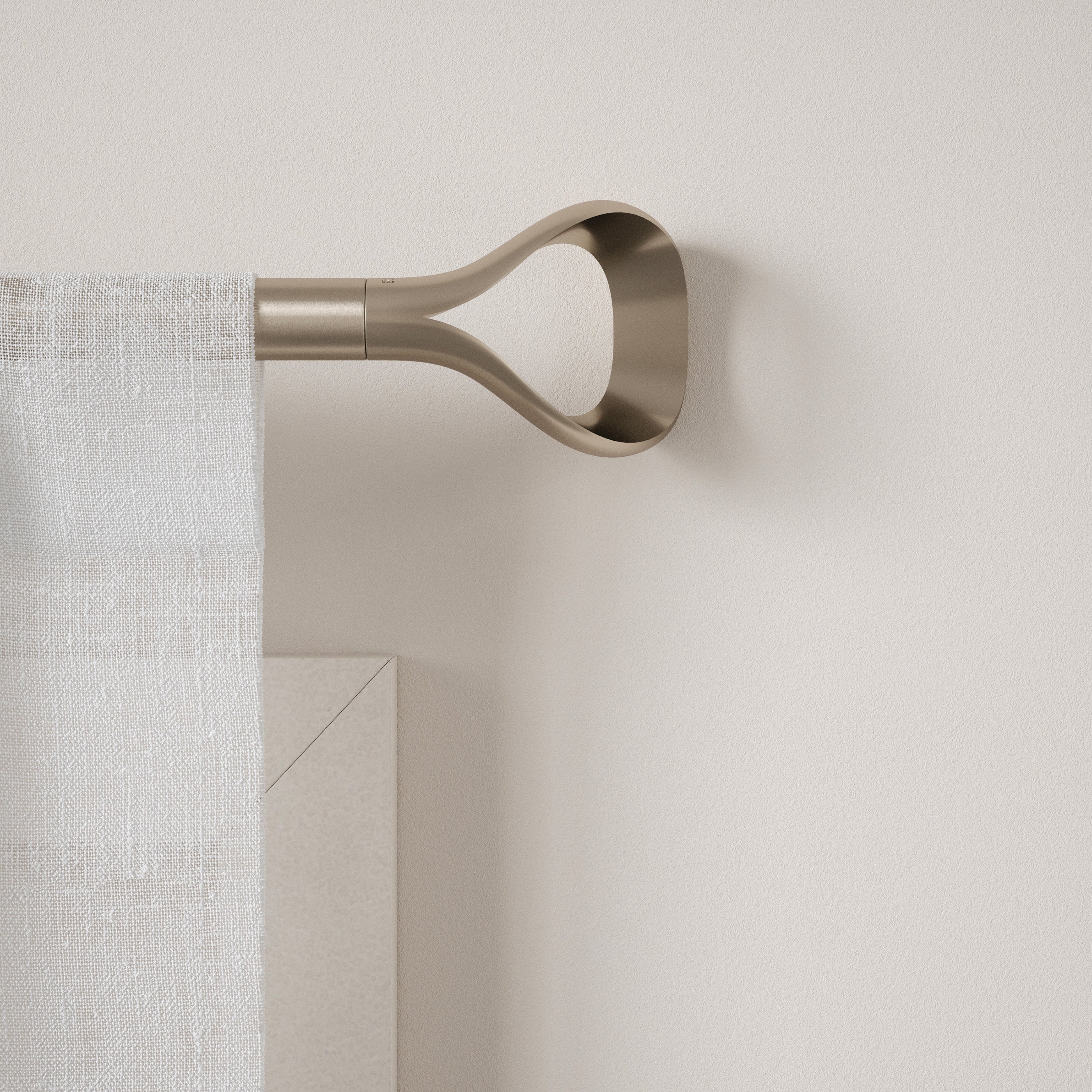 Silver curtain rod - Loop | Rods | Boutique Kozy