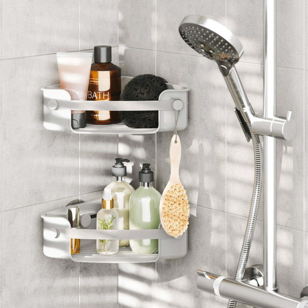 Étagère de douche en coin - Flex||Corner shower shelf - Flex