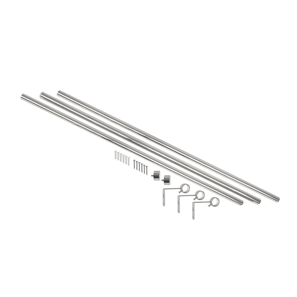 Tringle à rideau argentée - Cappa