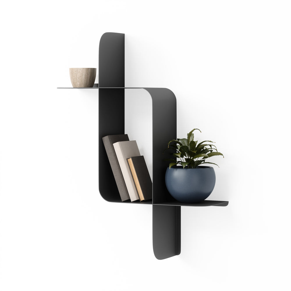 Ensemble étagères murales en métal (2) - Montage