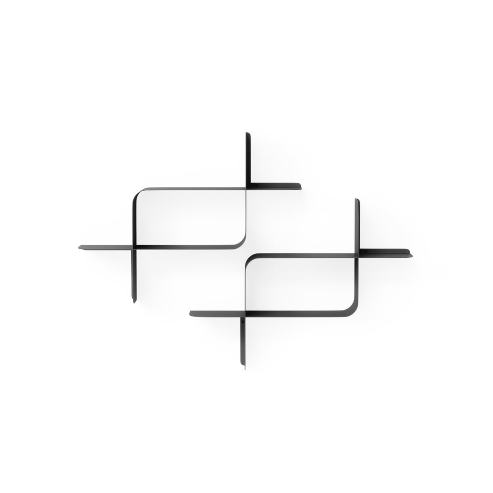 Ensemble étagères murales en métal (2) - Montage