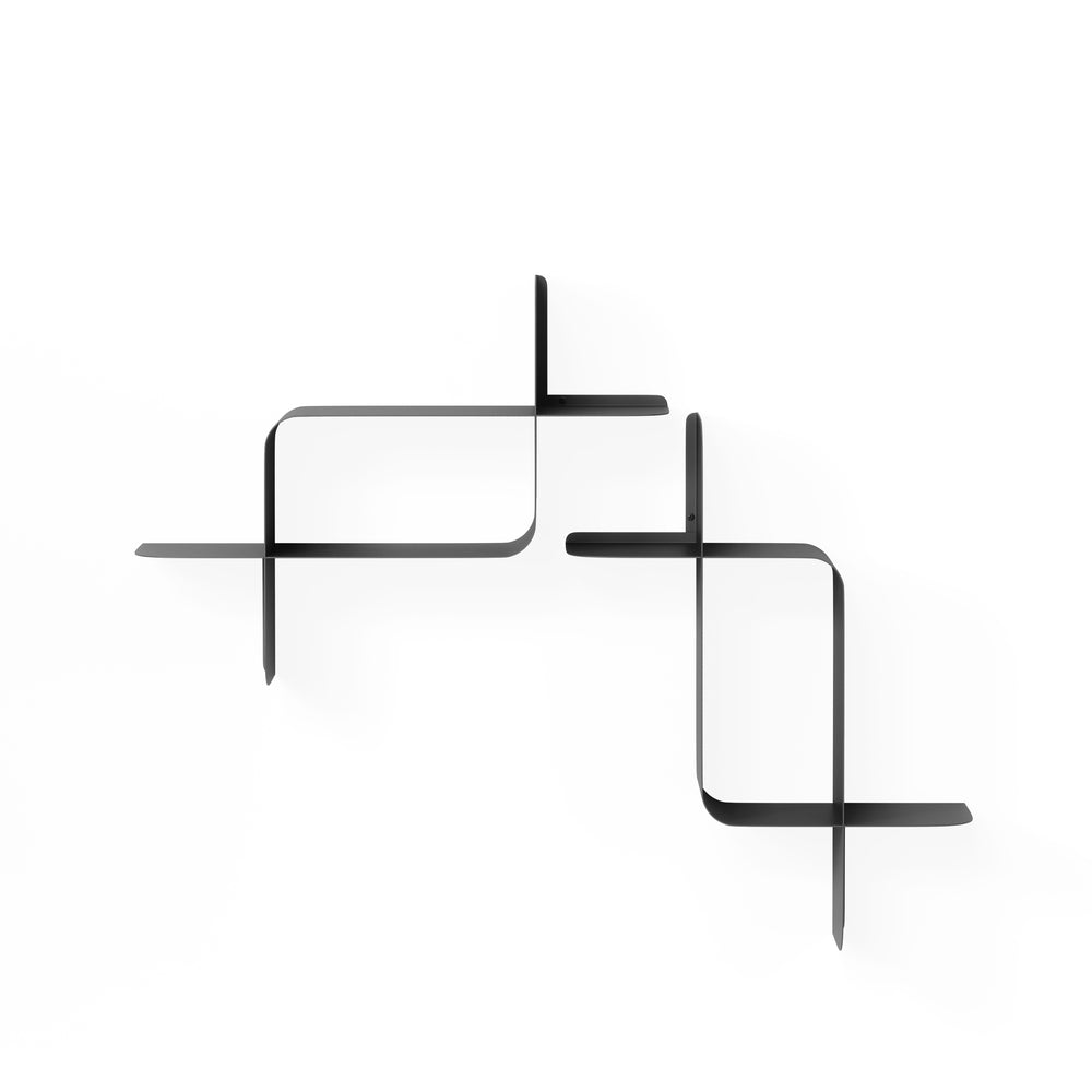 Ensemble étagères murales en métal (2) - Montage