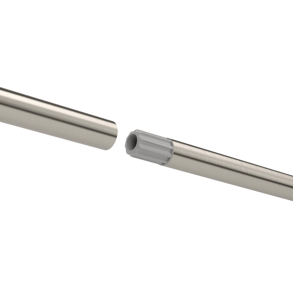 Silver curtain rod - Zen