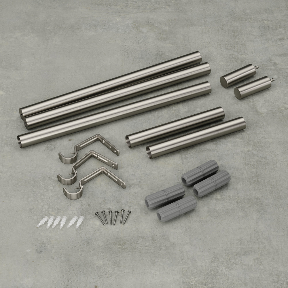 Silver curtain rod - Zen