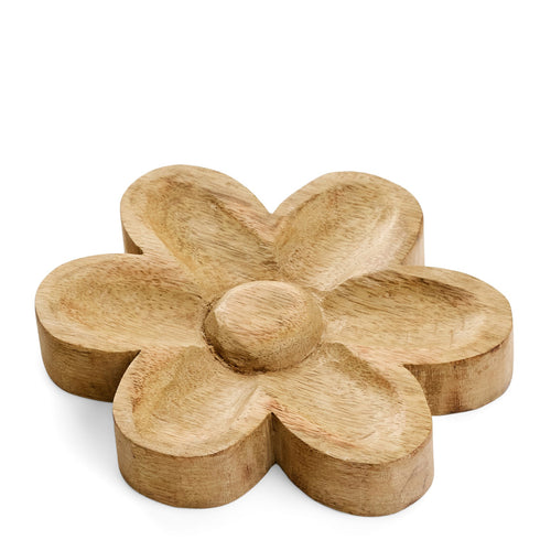 Fleur en bois décoratif