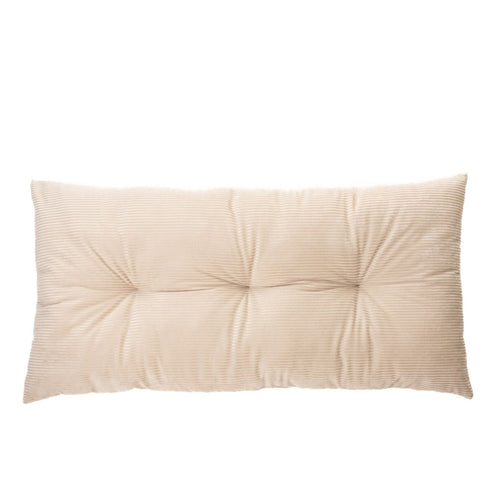 Coussin long velours naturel - Corduroy