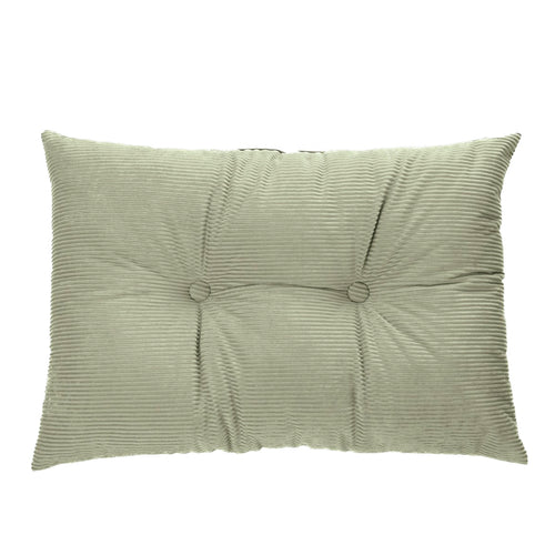 Coussin rectangle velours sauge - Corduroy