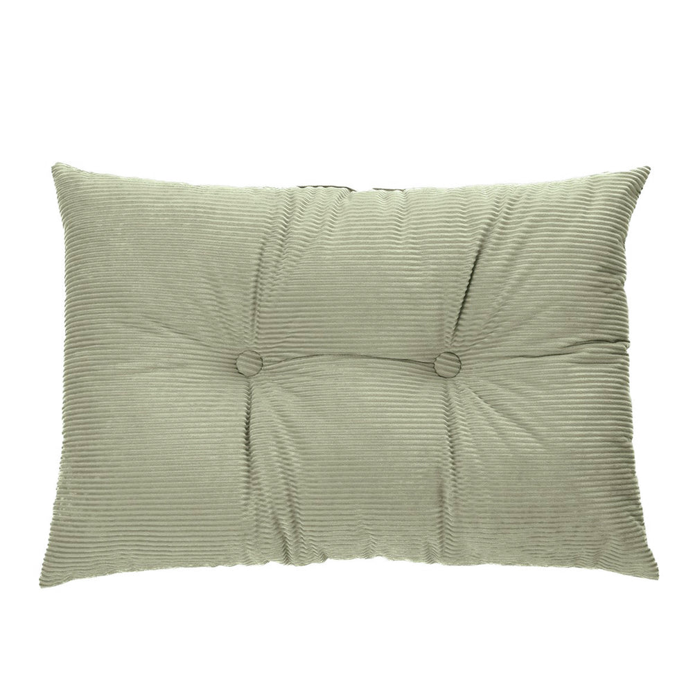 Coussin rectangle velours sauge - Corduroy