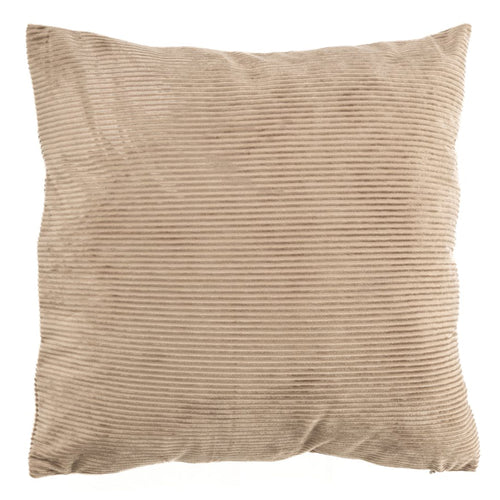 Coussin standard velours taupe - Corduroy