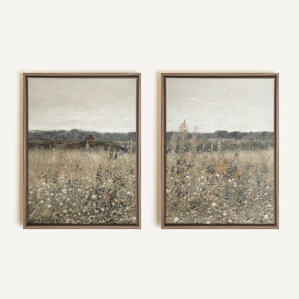Duo de toiles - Faded florals duo