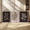 Toile - Trio feuillage brun