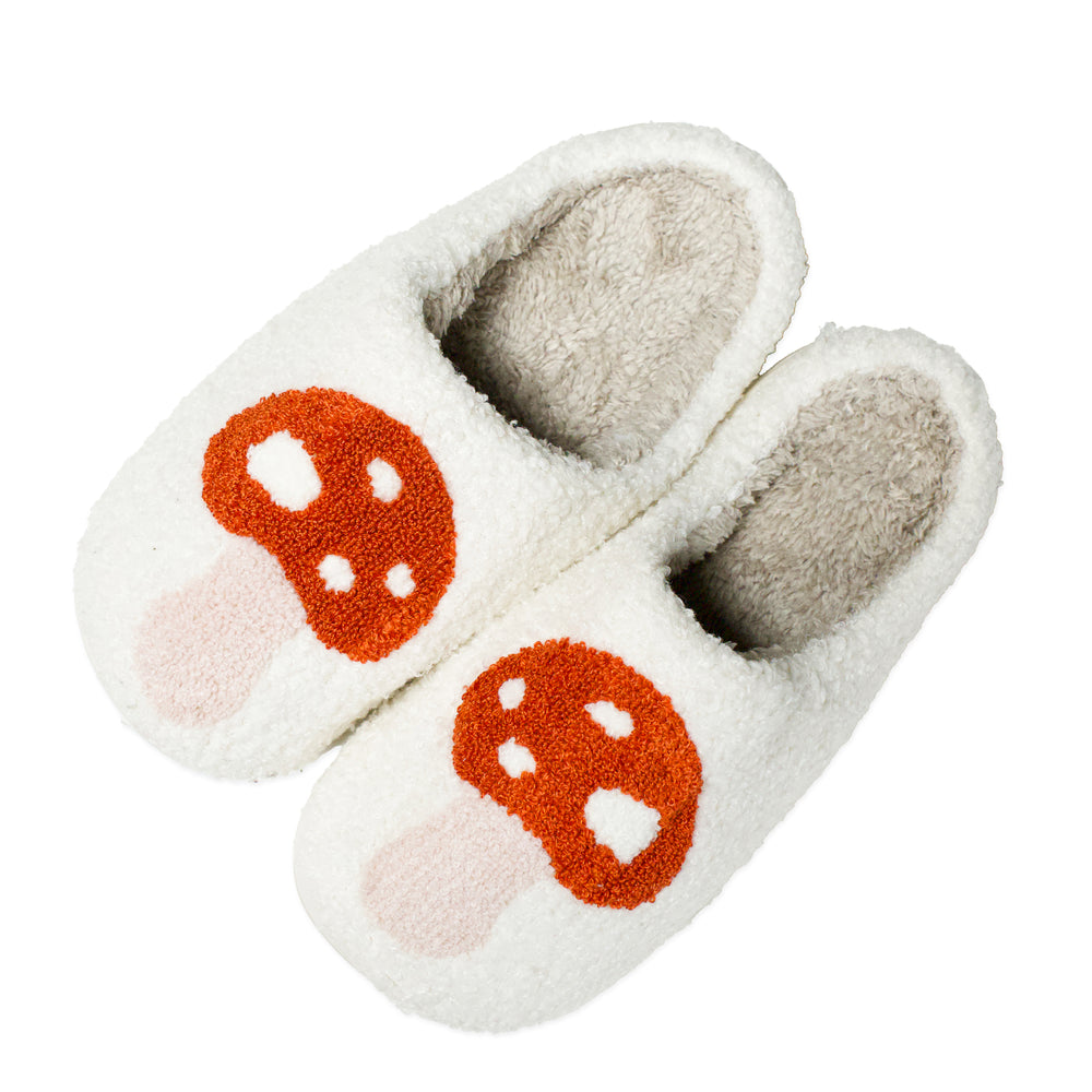 Patterned slipper - Mushroom