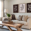 Toile - Trio feuillage brun