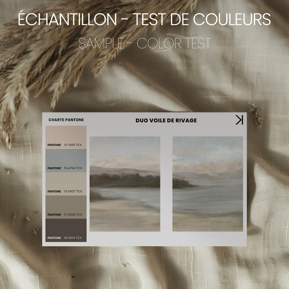 Duo de toiles - Voile de rivage