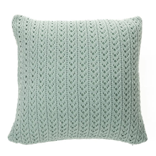 Coussin européen tricot sauge - Naja