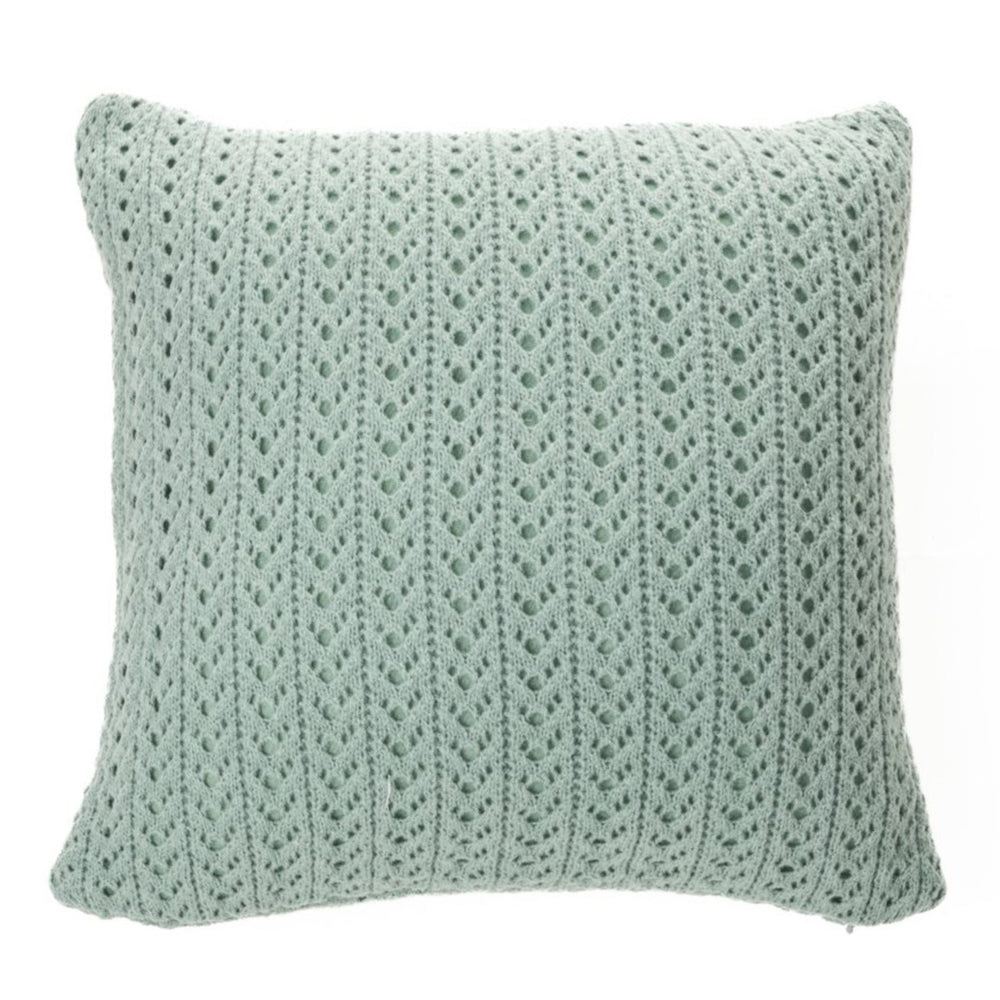 Coussin européen tricot sauge - Naja