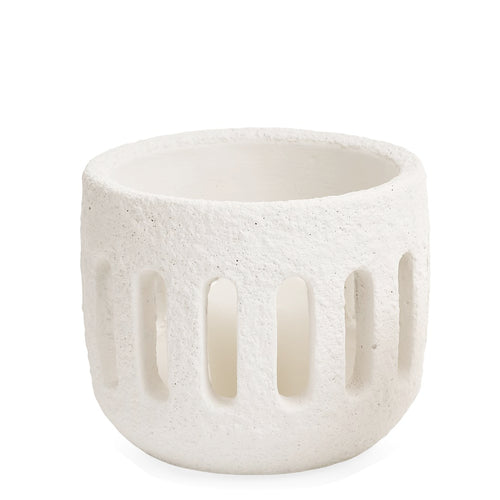 Ceramic pot - Printed flowers