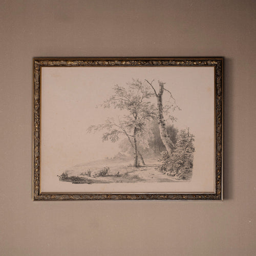 Toile vintage - Esquisse du passé