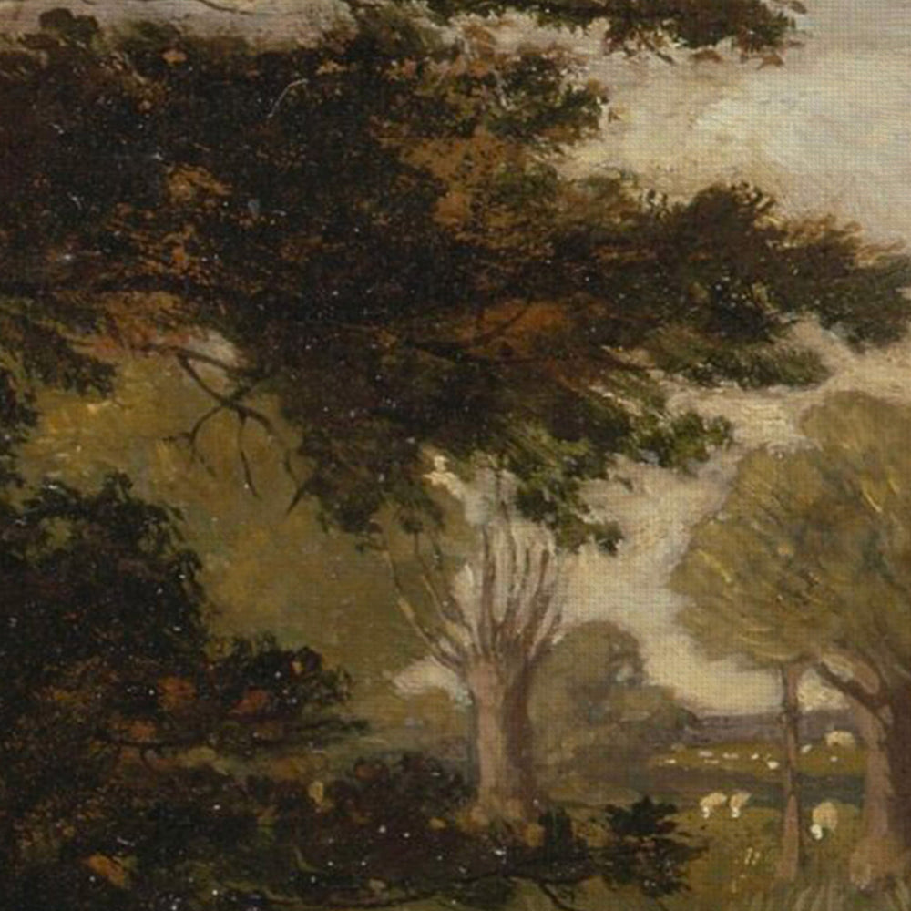 Toile vintage - Sous l'arbre ancien