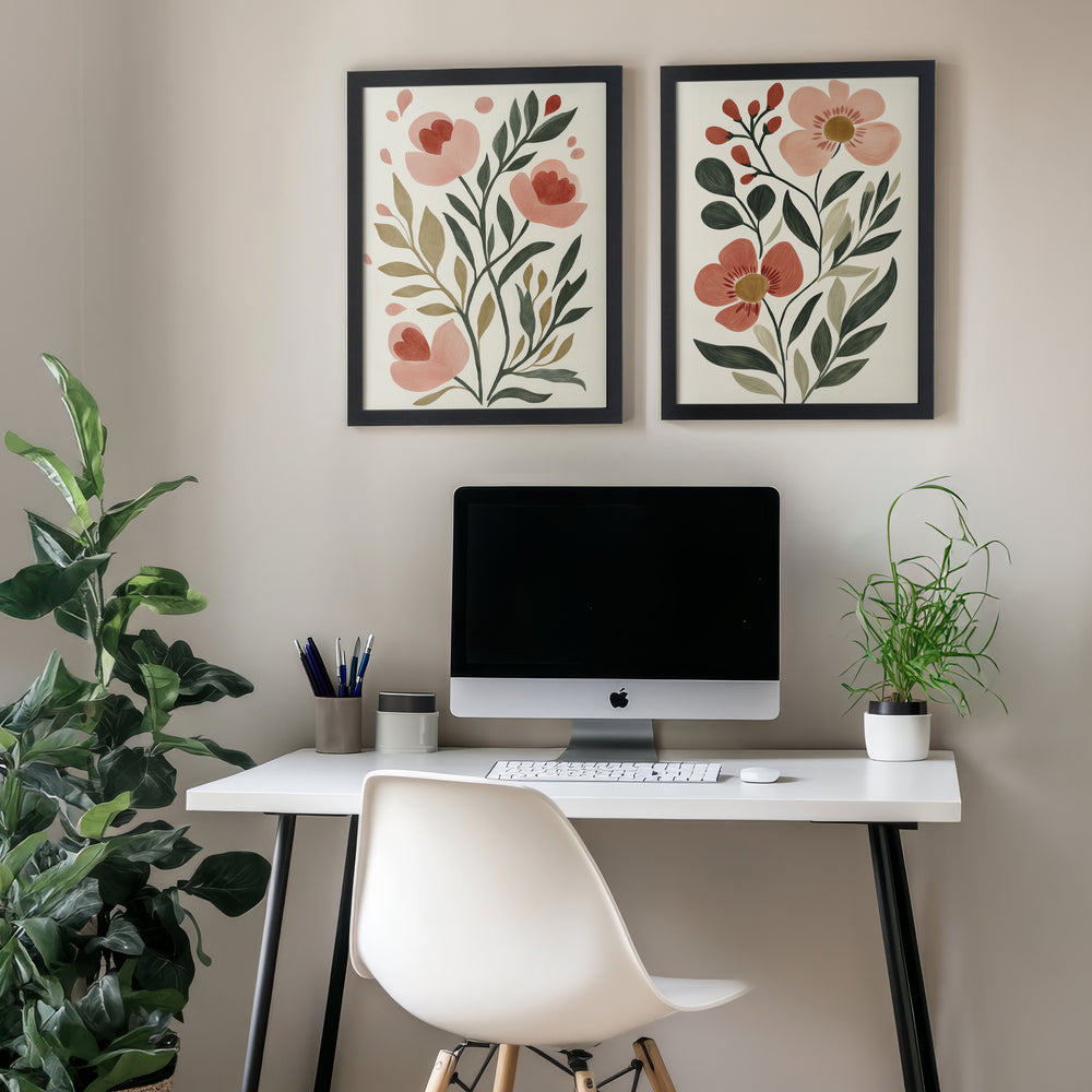 Duo de toiles rigides - Rêverie sous les pétales