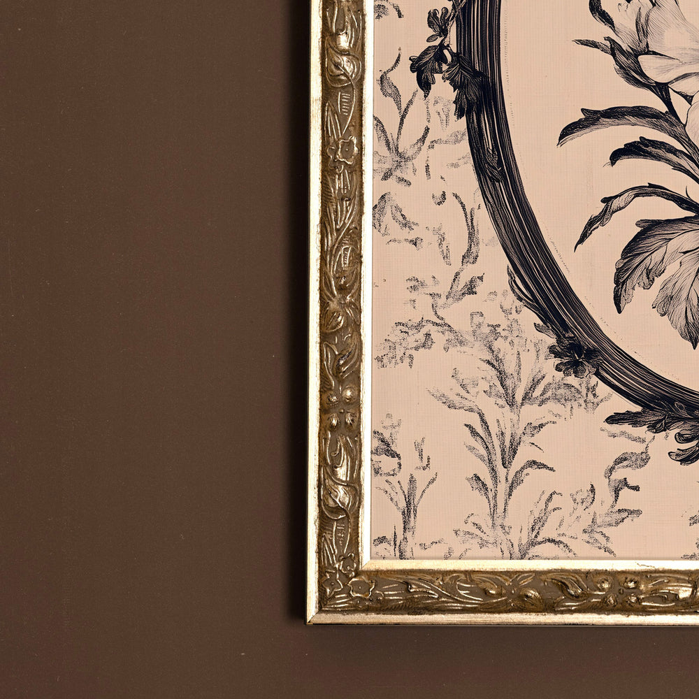 Toile vintage - Mémoire florale