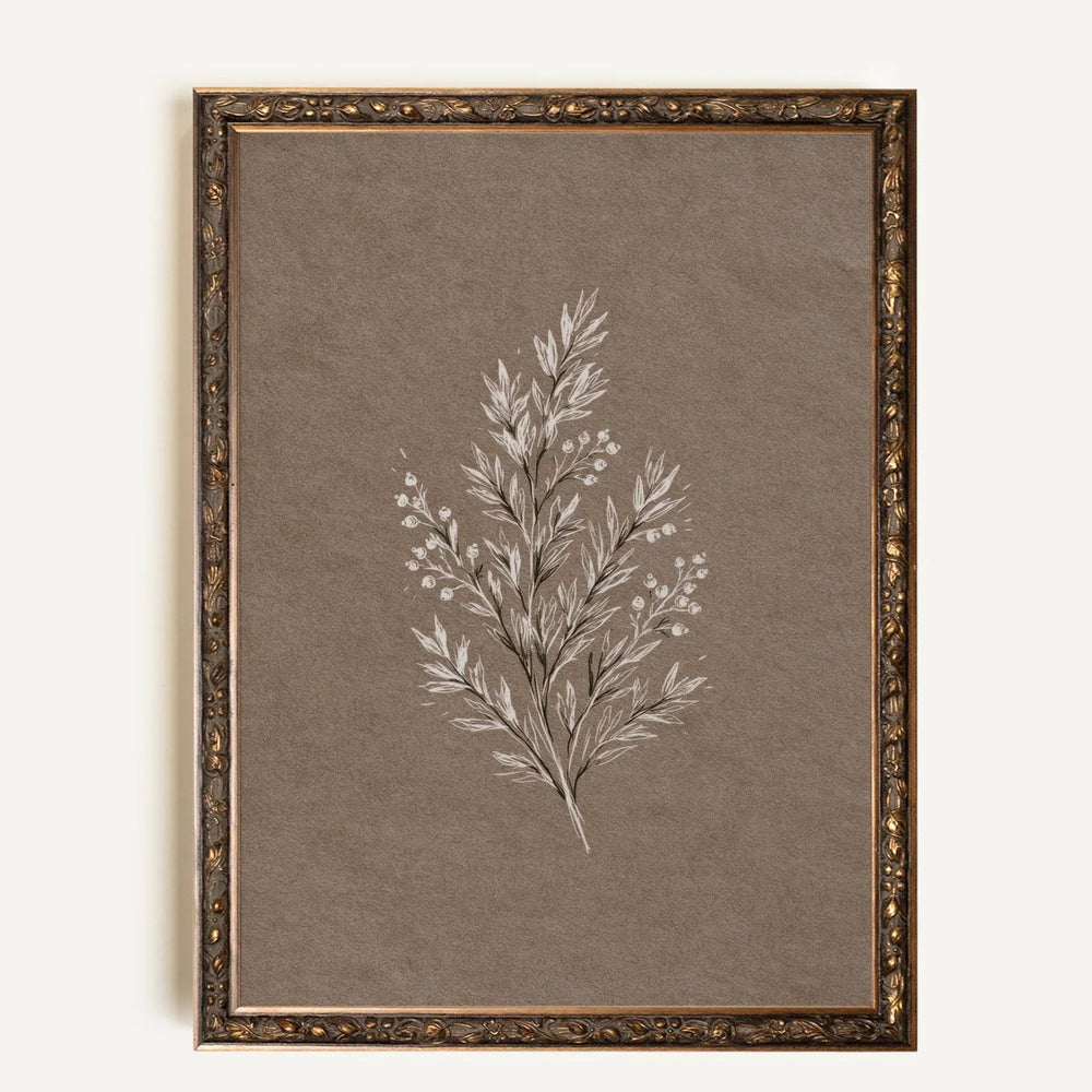 Vintage Canvas - Branche de lin II